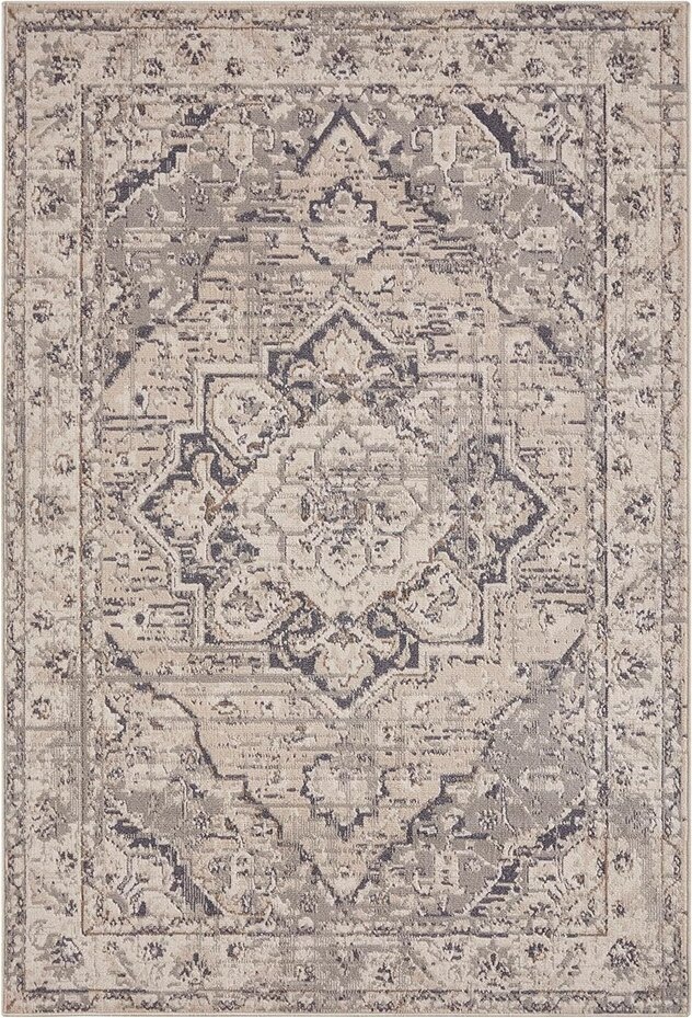 Vintage vloerkleed - Sand Crème / Grijs