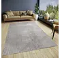 Japandi vloerkleed - Laagpolig - Viscose - Grijs