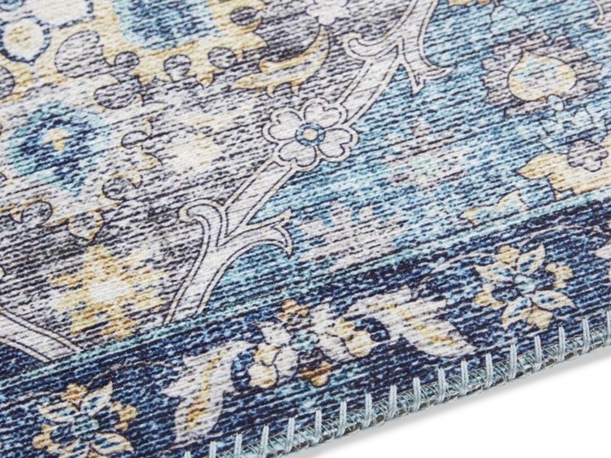 Elle Decoration - Vintage vloerkleed - Ghom - Klassiek - Denim Blauw