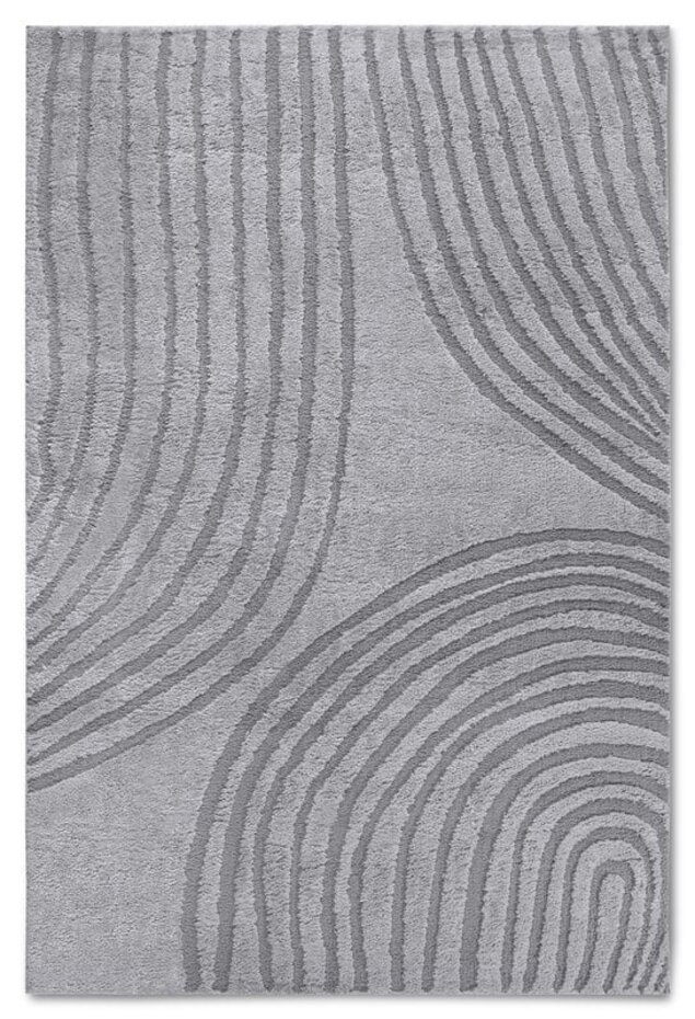 Elle Decoration - Gallery - Hoogpolig vloerkleed - Pigment - Lichtgrijs