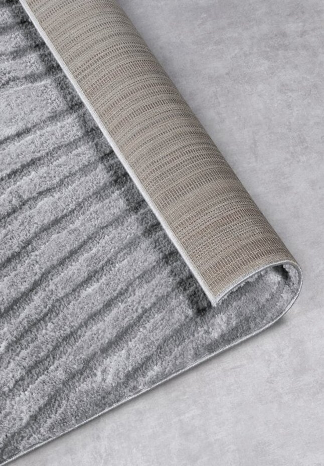 Elle Decoration - Gallery - Hoogpolig vloerkleed - Pigment - Lichtgrijs