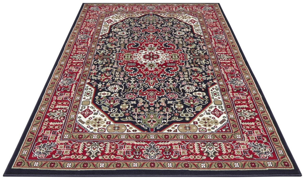 Klassiek vloerkleed - Laagpolig - Isfahan - Navy Blauw Klassiek vloerkleed - Laagpolig - Isfahan - Navy Blauw