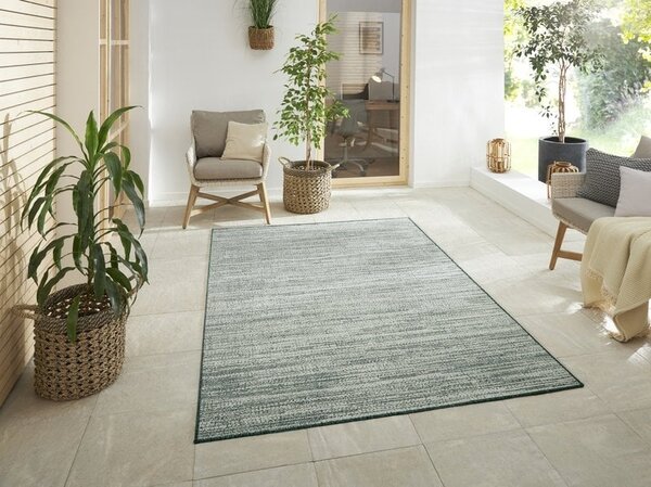 Elle Decoration - Binnen & Buitenkleed - Omkeerbaar - Gemini - Gemeleerd - Groen