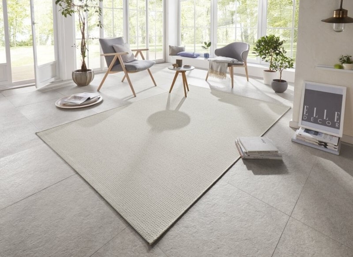 Elle Decoration - Binnen & Buitenkleed - Secret - Laagpolig - Beige / Taupe