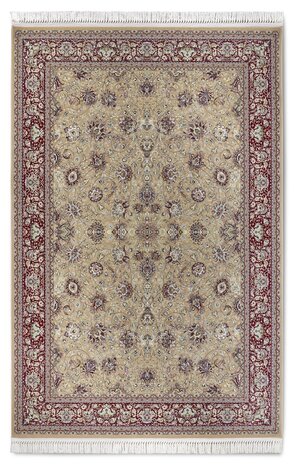 Villeroy & Boch - Klassiek Laagpolig vloerkleed - Alfred -Rood / Beige