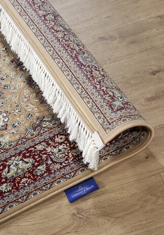 Villeroy & Boch - Klassiek Laagpolig vloerkleed - Alfred -Rood / Beige