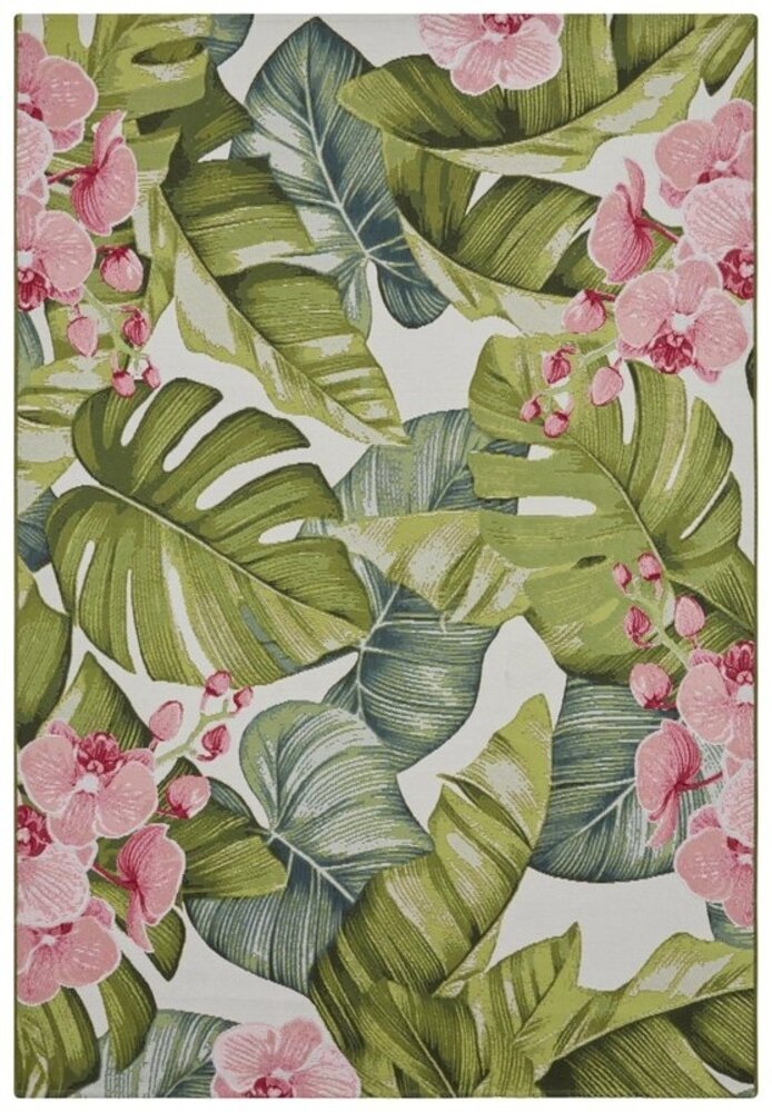Binnen- En Buitenkleed - Tropical Groen/Roze