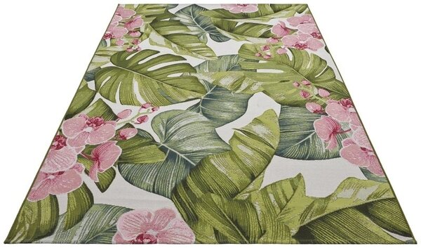 Binnen- En Buitenkleed - Tropical Groen/Roze