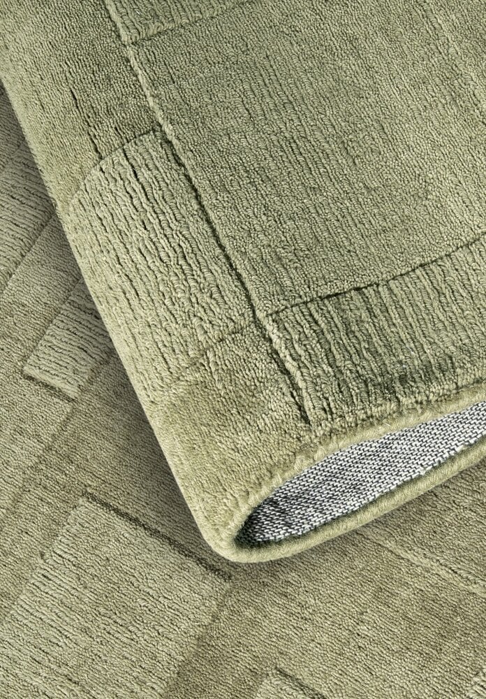 Wollen vloerkleed - Wilhelmine Groen Wollen vloerkleed - Wilhelmine Groen