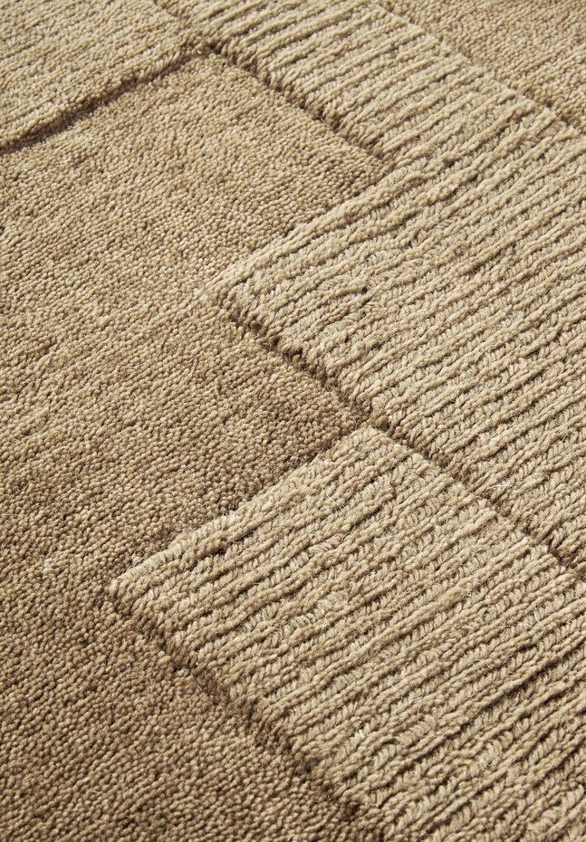 Wollen vloerkleed - Wilhelmine Beige Wollen vloerkleed - Wilhelmine Beige