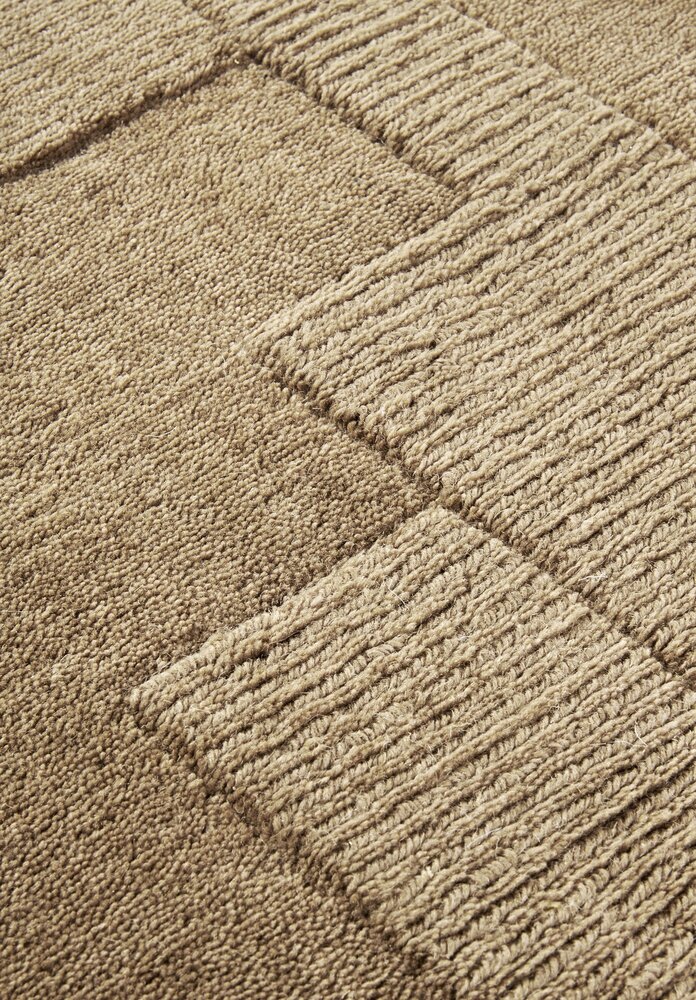 Wollen vloerkleed - Wilhelmine Beige Wollen vloerkleed - Wilhelmine Beige