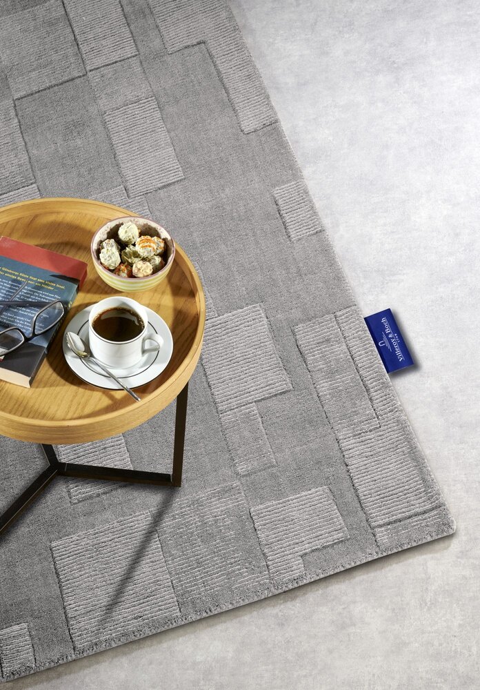 Wollen vloerkleed - Wilhelmine Grijs Wollen vloerkleed - Wilhelmine Grijs