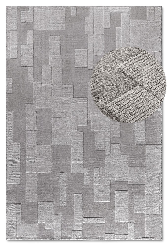 Wollen vloerkleed - Wilhelmine Grijs Wollen vloerkleed - Wilhelmine Grijs