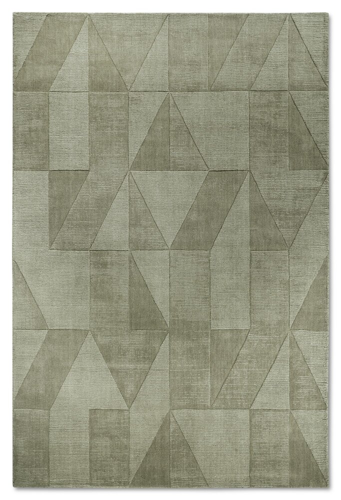 Wollen vloerkleed - Ursule Groen Wollen vloerkleed - Ursule Groen