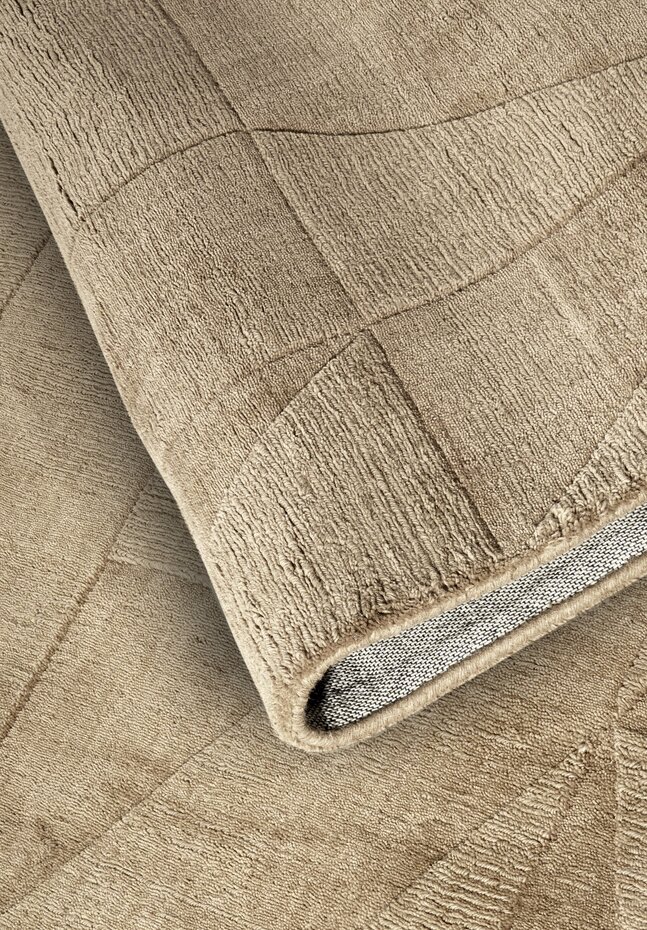 Wollen vloerkleed - Ursule Beige Wollen vloerkleed - Ursule Beige