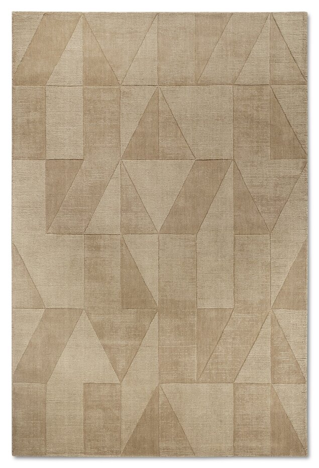 Wollen vloerkleed - Ursule Beige Wollen vloerkleed - Ursule Beige