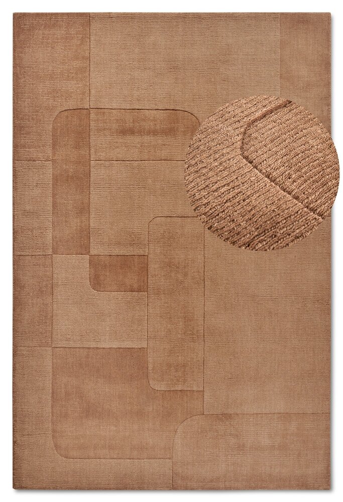 Wollen vloerkleed - Charlotte Terracotta Wollen vloerkleed - Charlotte Terracotta