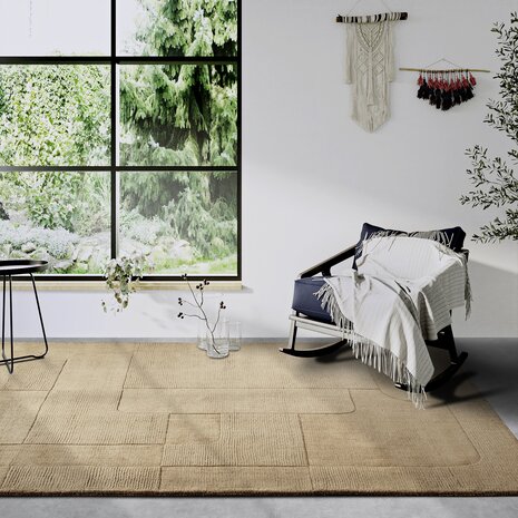 Wollen vloerkleed - Charlotte Beige