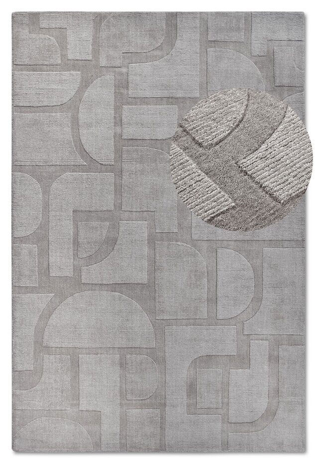 Wollen vloerkleed - Alexis Grijs Wollen vloerkleed - Alexis Grijs