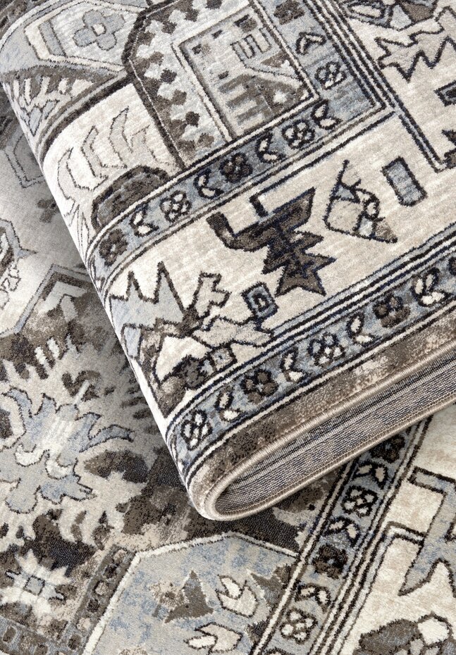 Vintage vloerkleed - Henry Taupe/Grijs Vintage vloerkleed - Henry Taupe/Grijs