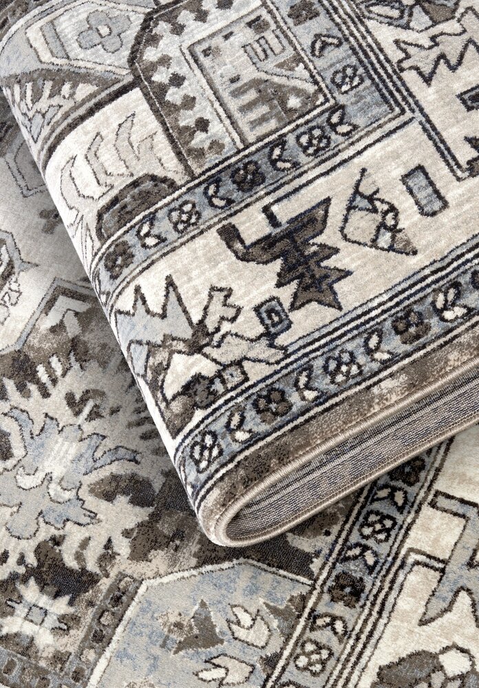 Vintage vloerkleed - Henry Taupe/Grijs Vintage vloerkleed - Henry Taupe/Grijs