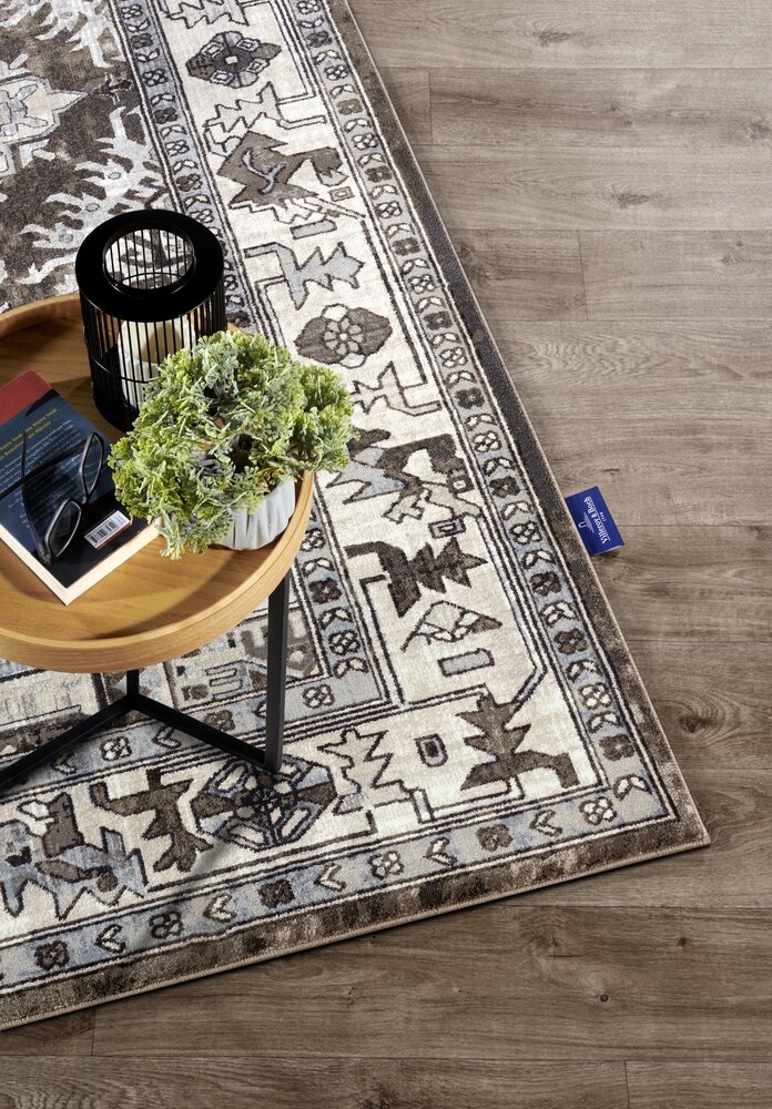 Vintage vloerkleed - Henry Taupe/Grijs Vintage vloerkleed - Henry Taupe/Grijs