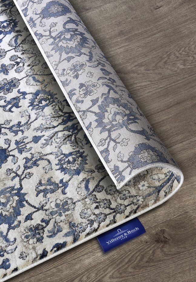 Vintage vloerkleed - Ernest Crème/Blauw Vintage vloerkleed - Ernest Crème/Blauw