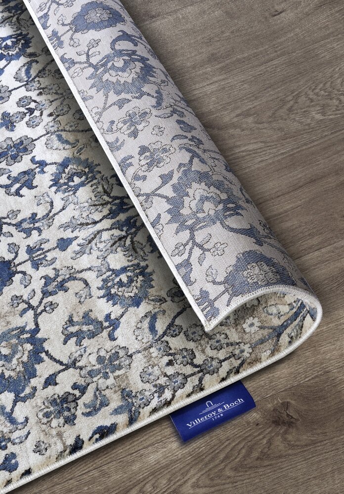 Vintage vloerkleed - Ernest Crème/Blauw Vintage vloerkleed - Ernest Crème/Blauw