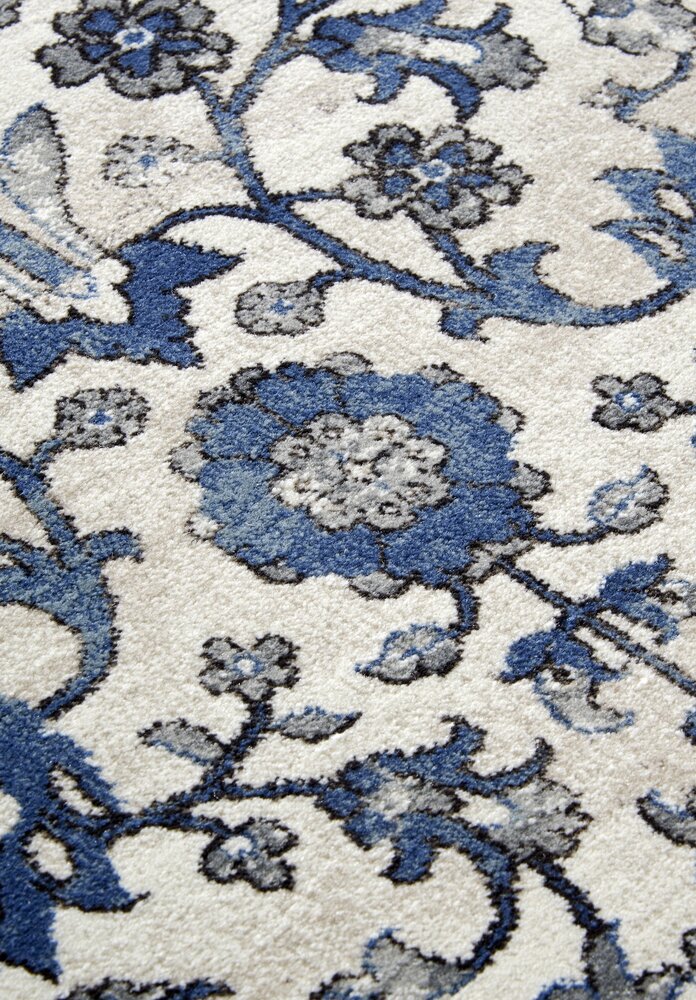 Vintage vloerkleed - Ernest Crème/Blauw Vintage vloerkleed - Ernest Crème/Blauw