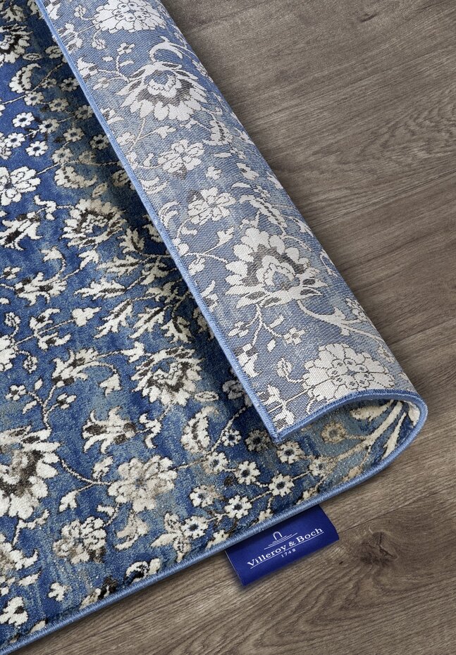 Vintage vloerkleed - Ernest Blauw/Crème Vintage vloerkleed - Ernest Blauw/Crème