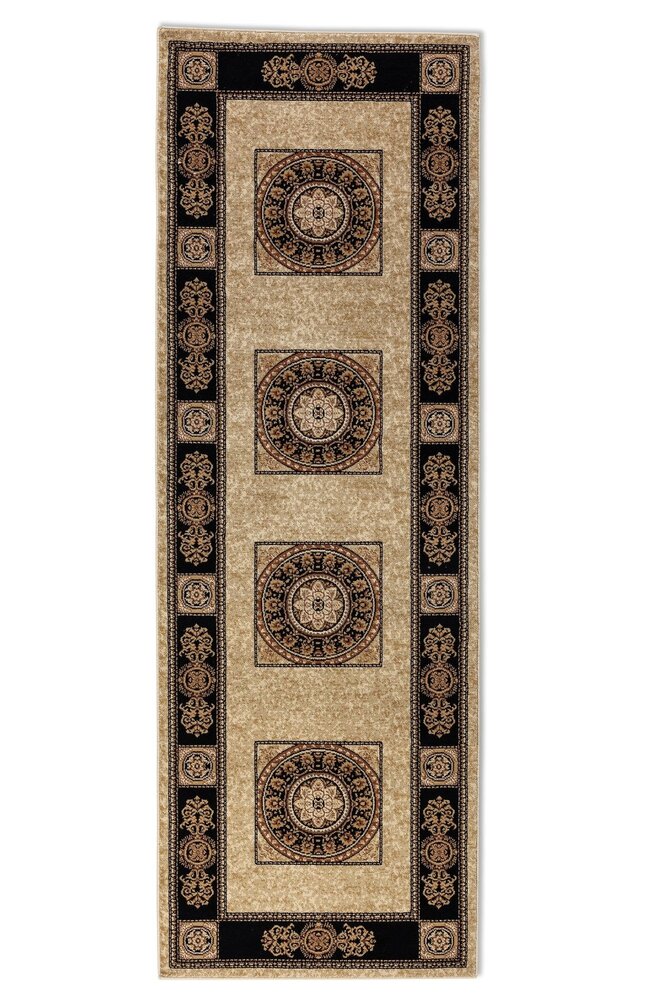 Klassiek loper - Herat Beige/Zwart Klassiek loper - Herat Beige/Zwart