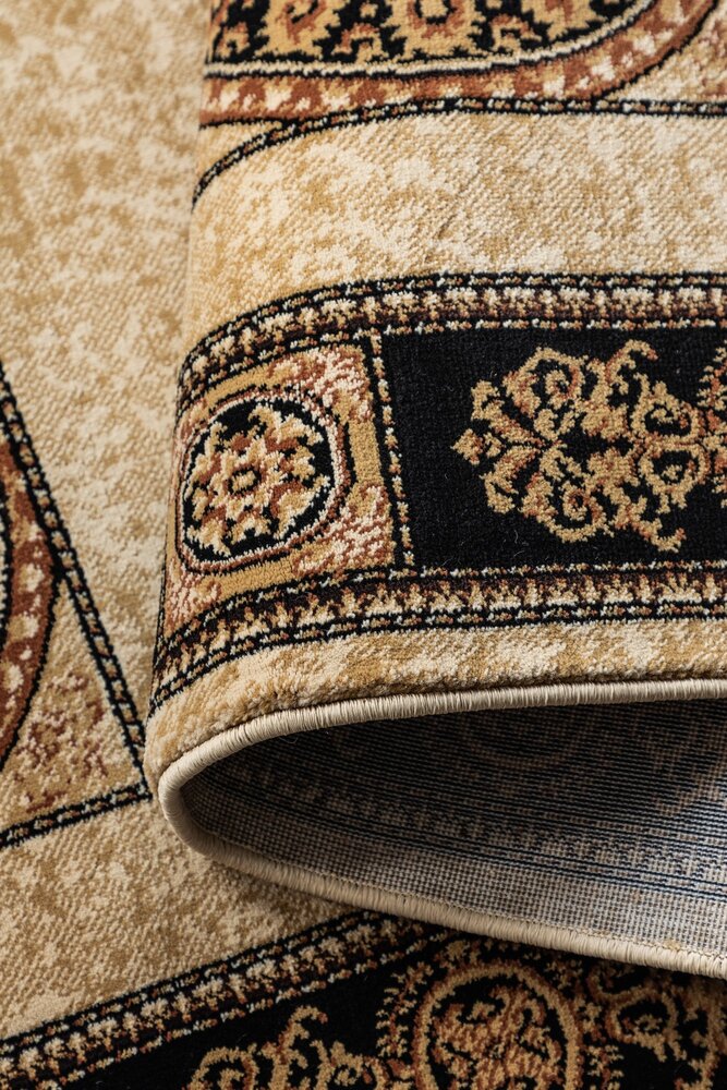 Klassiek loper - Herat Beige/Zwart Klassiek loper - Herat Beige/Zwart