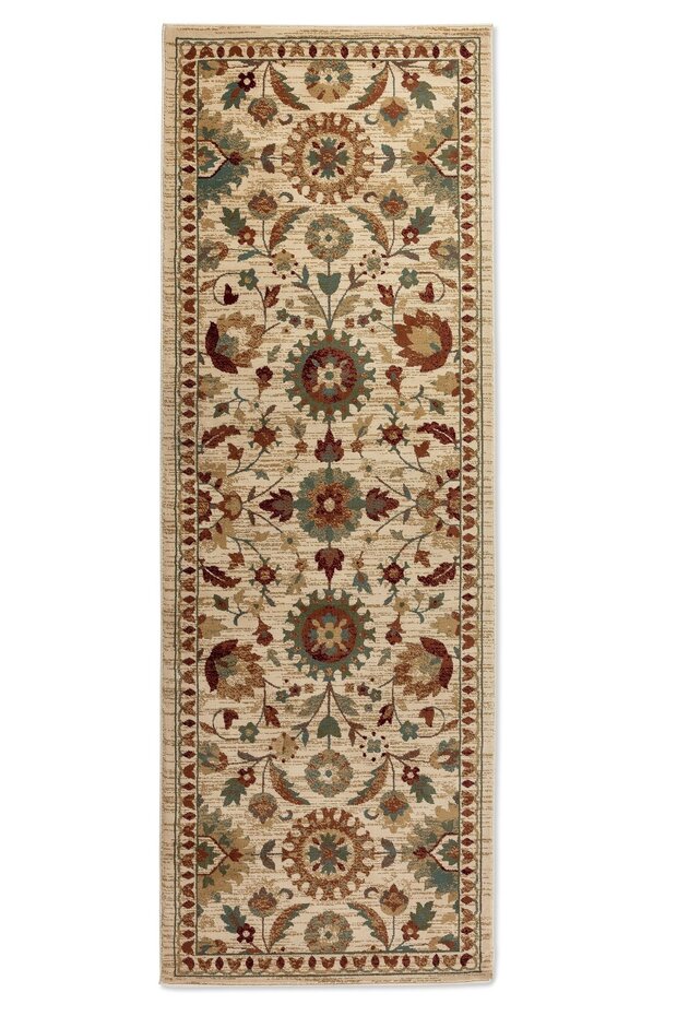 Klassiek loper - Herat Crème/Groen/Terra Klassiek loper - Herat Crème/Groen/Terra
