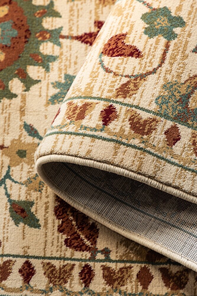 Klassiek loper - Herat Crème/Groen/Terra Klassiek loper - Herat Crème/Groen/Terra