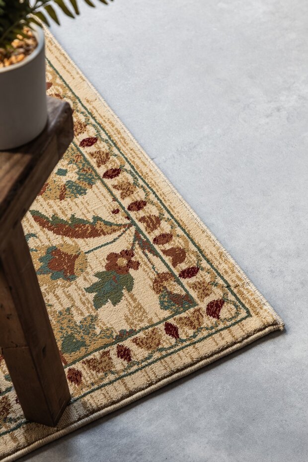 Klassiek loper - Herat Crème/Groen/Terra Klassiek loper - Herat Crème/Groen/Terra