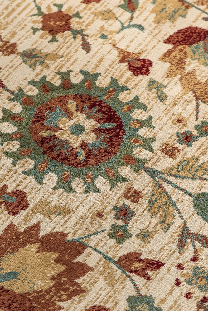 Klassiek loper - Herat Crème/Groen/Terra Klassiek loper - Herat Crème/Groen/Terra