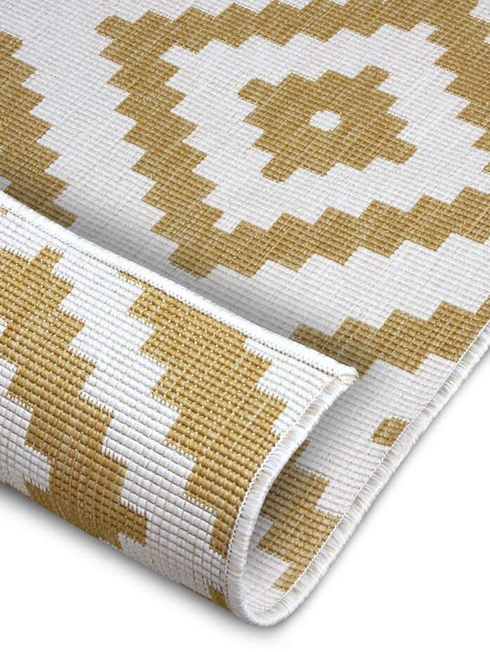 Binnen & Buitenkleed Omkeerbaar - Malaga Geel Binnen & Buitenkleed Omkeerbaar - Malaga Geel