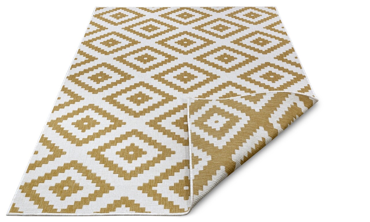 Binnen & Buitenkleed Omkeerbaar - Malaga Geel Binnen & Buitenkleed Omkeerbaar - Malaga Geel