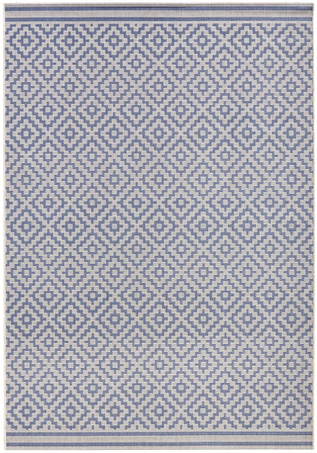 Binnen- en buitenkleed - Raute Blauw