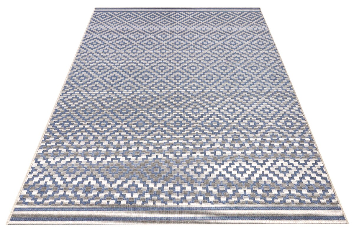 Binnen- en buitenkleed - Raute Blauw