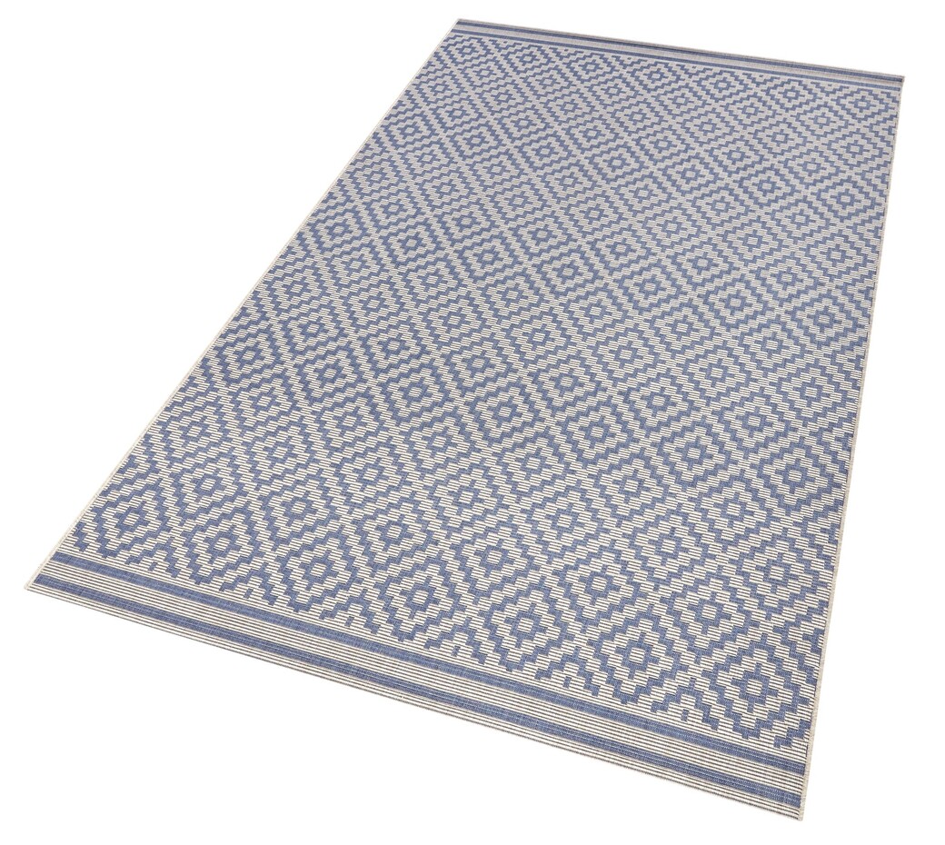 Binnen- en buitenkleed - Raute Blauw