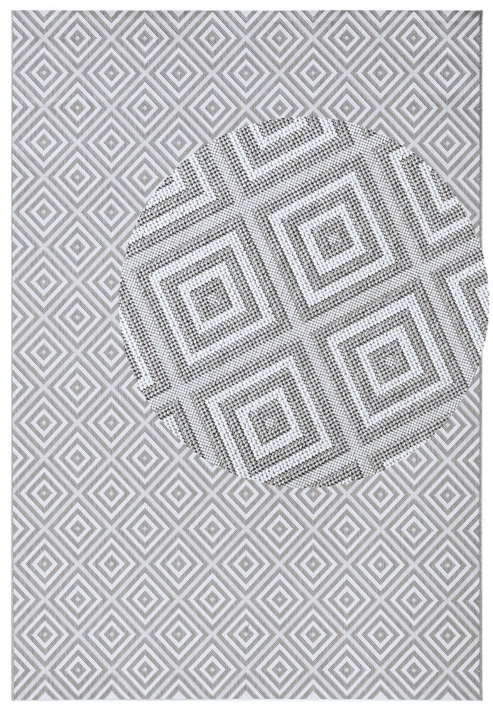 Binnen- en buitenkleed - Karo Grijs/Crème Binnen- en buitenkleed - Karo Grijs/Crème