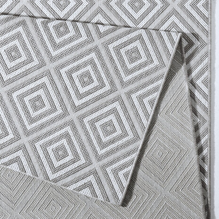 Binnen- en buitenkleed - Karo Grijs/Crème Binnen- en buitenkleed - Karo Grijs/Crème