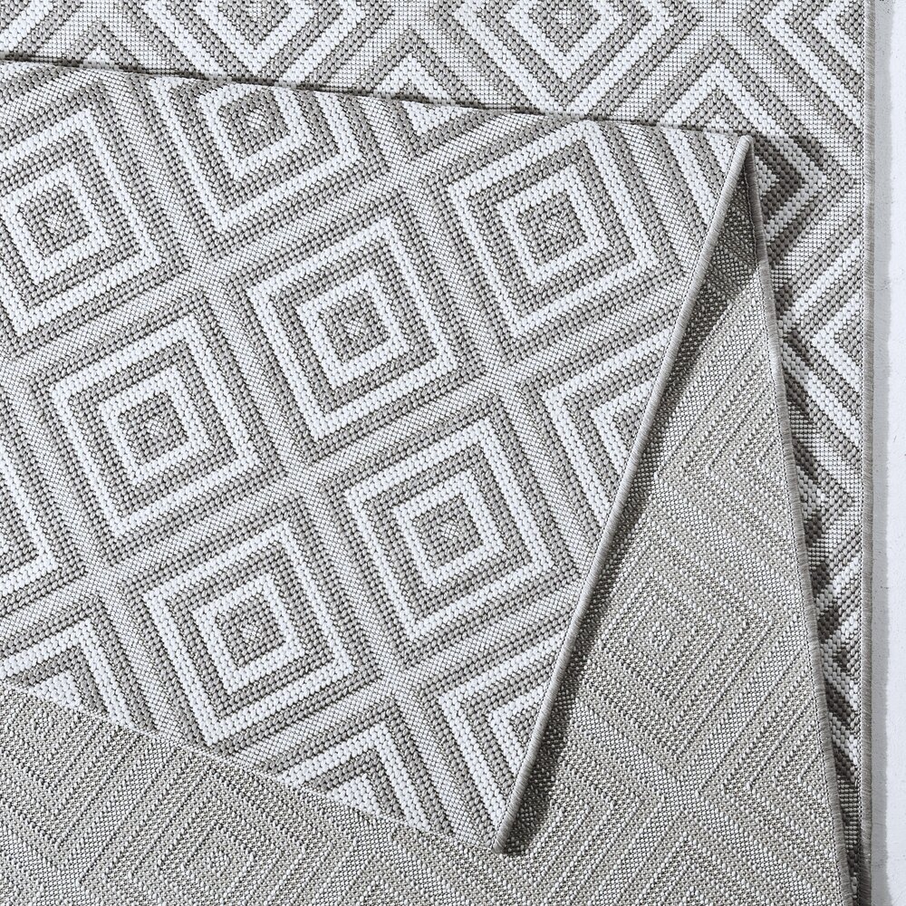 Binnen- en buitenkleed - Karo Grijs/Crème Binnen- en buitenkleed - Karo Grijs/Crème