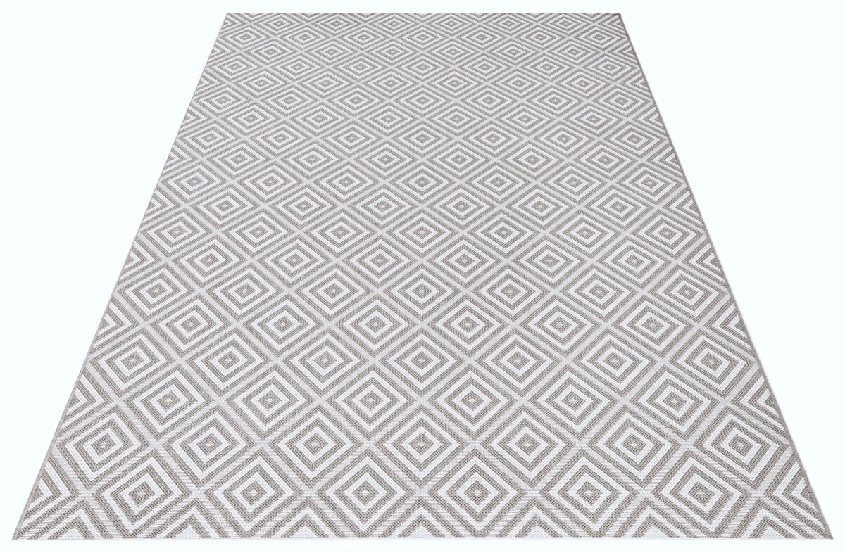 Binnen- en buitenkleed - Karo Grijs/Crème Binnen- en buitenkleed - Karo Grijs/Crème