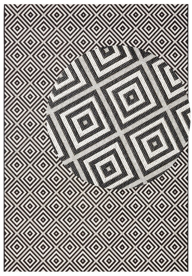 Binnen- en buitenkleed - Karo Zwart/Wit Binnen- en buitenkleed - Karo Zwart/Wit