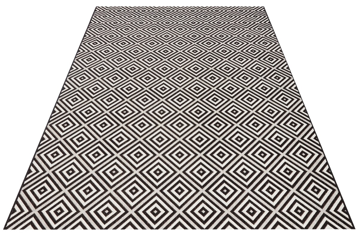 Binnen- en buitenkleed - Karo Zwart/Wit Binnen- en buitenkleed - Karo Zwart/Wit