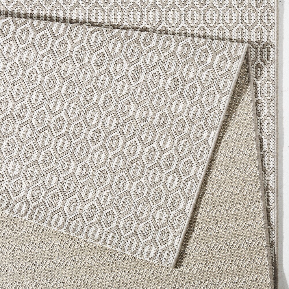 Binnen- en buitenkleed - Coin Grijs/Crème Binnen- en buitenkleed - Coin Grijs/Crème