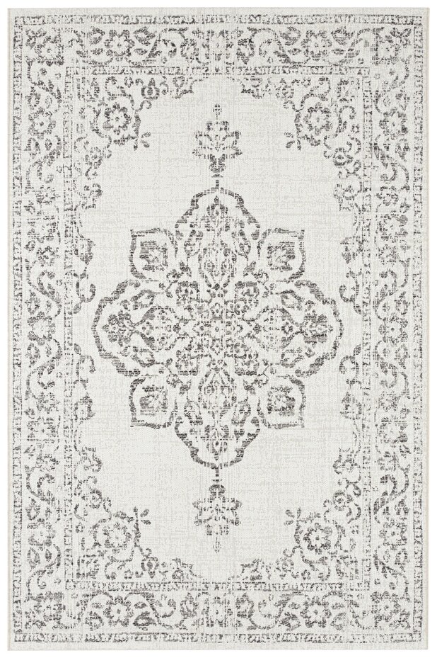 Vintage buitenkleed - Tilos Grijs/Crème Vintage buitenkleed - Tilos Grijs/Crème