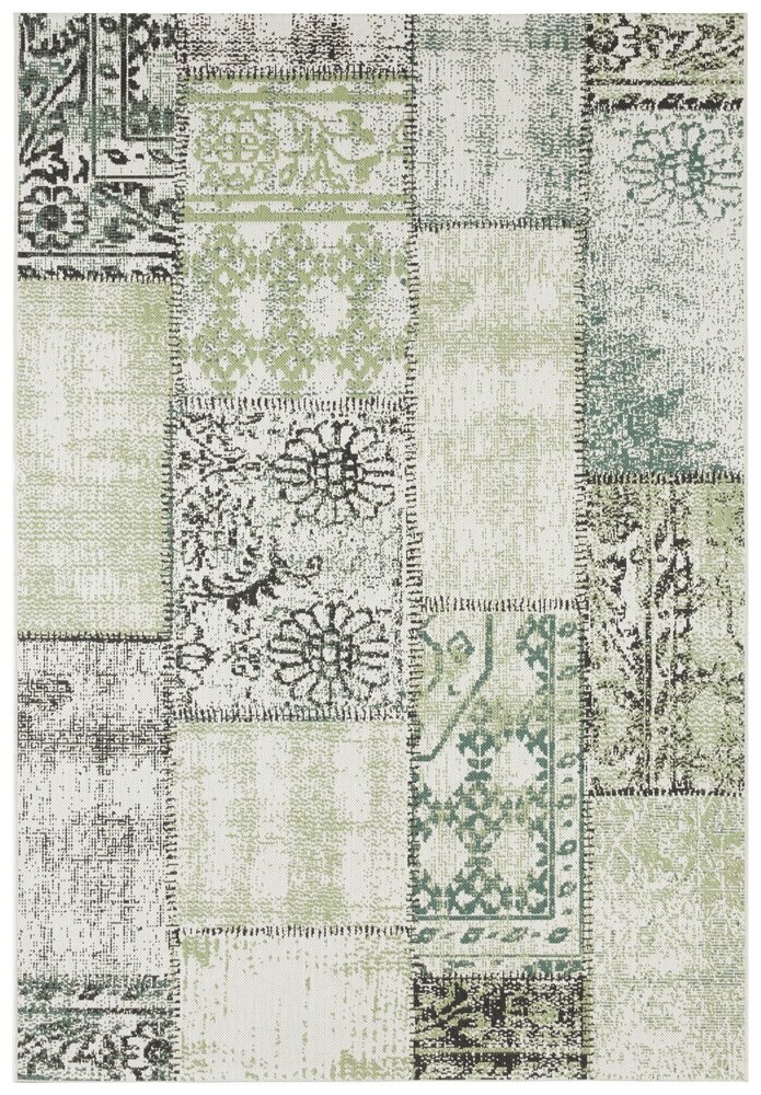 Patchwork buitenkleed - Symi Groen Patchwork buitenkleed - Symi Groen